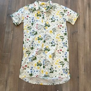 Tuckernuck floral print shirt dress
